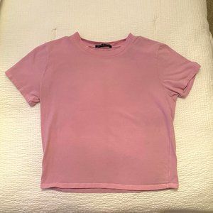 Brandy Melville Pink Crop Top (Fits Sizes S/XS)
